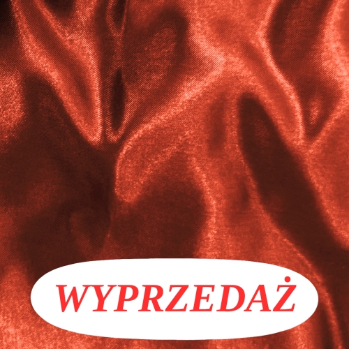Wyprzedaż Prześcieradło Satynowe 220x200 bez gumki- CYNAMON